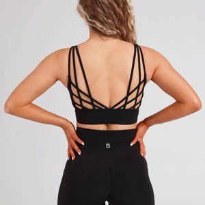 BuffBunny Monarch Sports Bra Medium Onyx Black